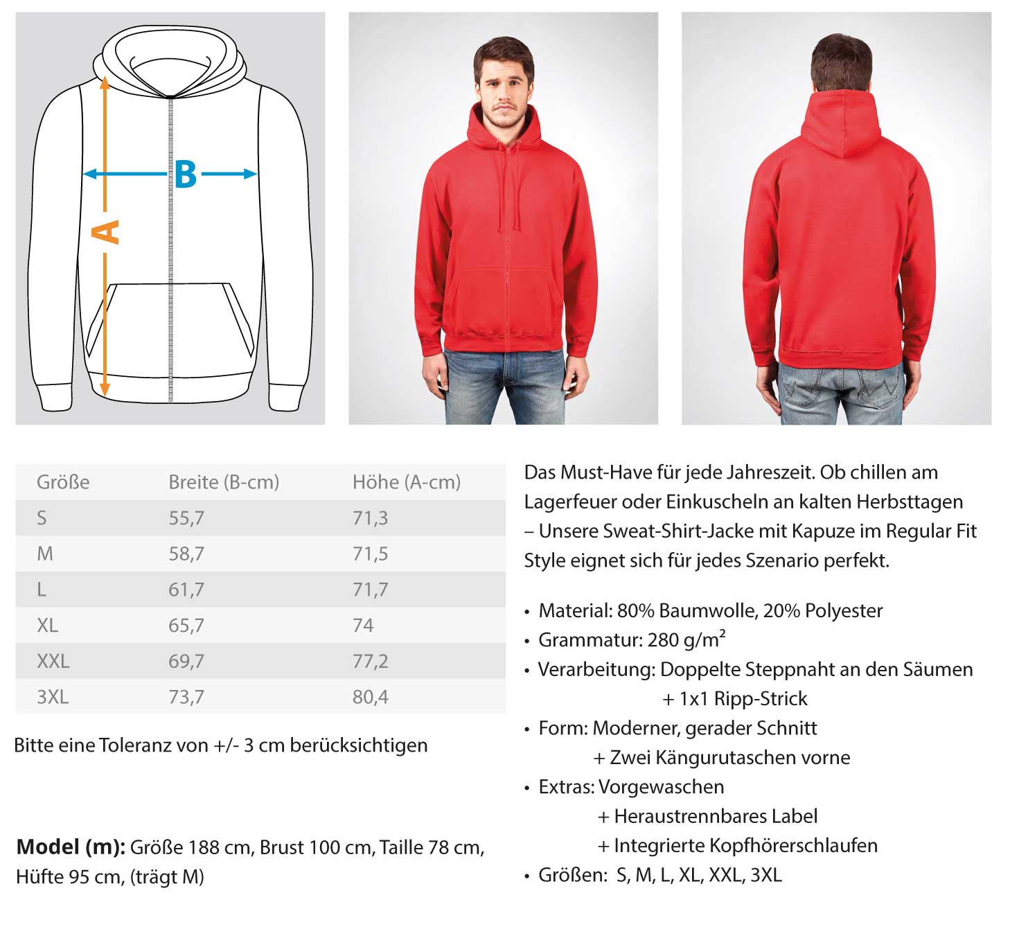 Zipper  - Zip-Hoodie