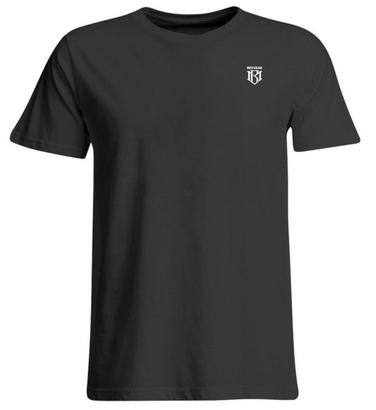 Übergrößen Unisex T-Shirt in Schwarz, Rundhalsausschnitt, 100% Baumwolle.