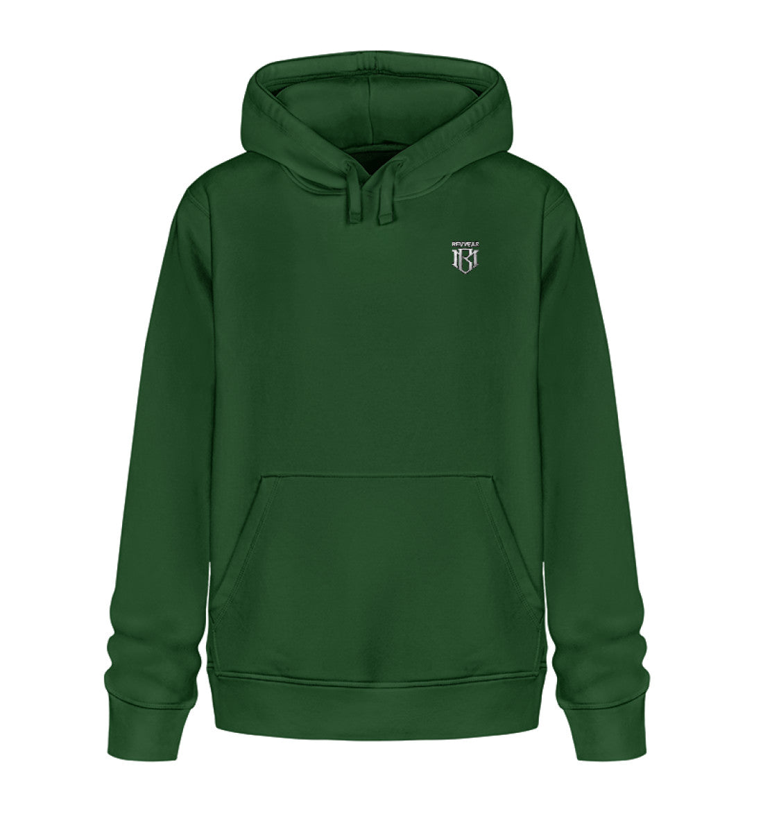 Unisex Organic Drummer Hoodie 2.0 ST/ST in green, made of 85% organic cotton and 15% recycled polyester.