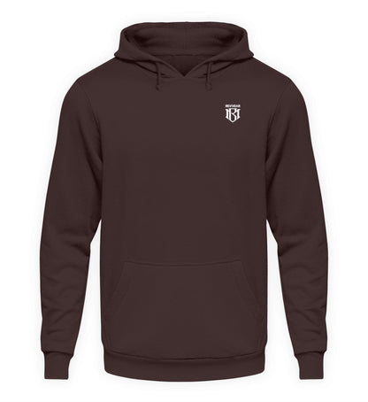 Unisex Hoodie in Brown with Drawstring Hood and Front Pocket