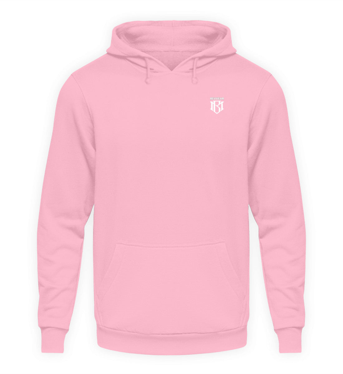 Unisex Hoodie in pink, Kapuzenpullover aus 80% Baumwolle, 20% Polyester, casual cozy Look.