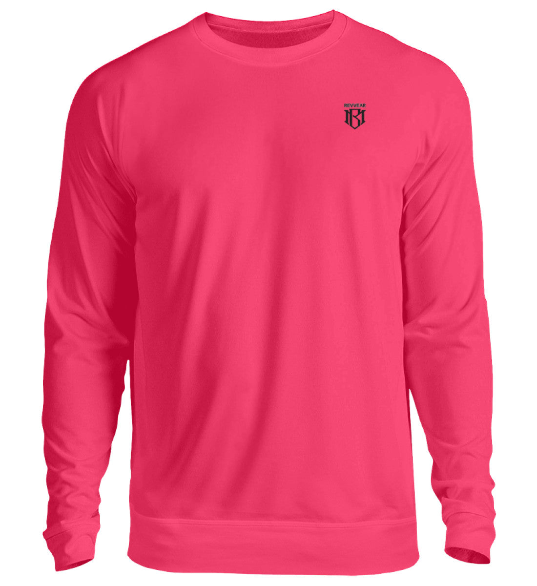 Unisex Sweatshirt in pink with a modern loose fit, round neckline, and durable 280g/m² fabric.